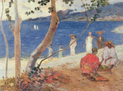 Junto al Mar, 1887 de Paul Gauguin
